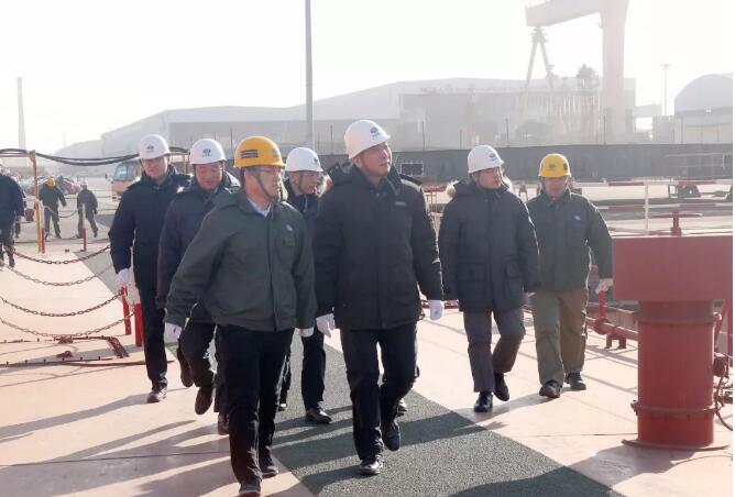孫偉到中國(guó)船舶新港船舶調(diào)研指導(dǎo)工作
